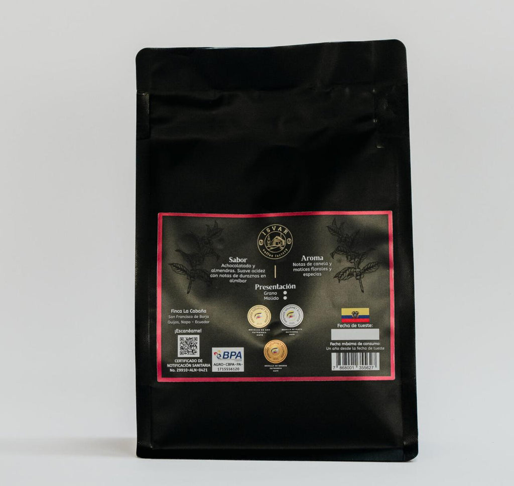 Café Castillo Ecuador 400g – Café de especialidad de Napo, finca La Cabaña