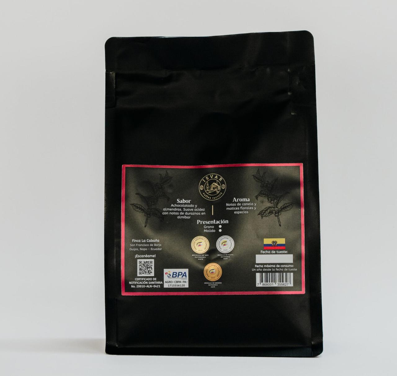 Café Castillo Ecuador 400g – Café de especialidad de Napo, finca La Cabaña