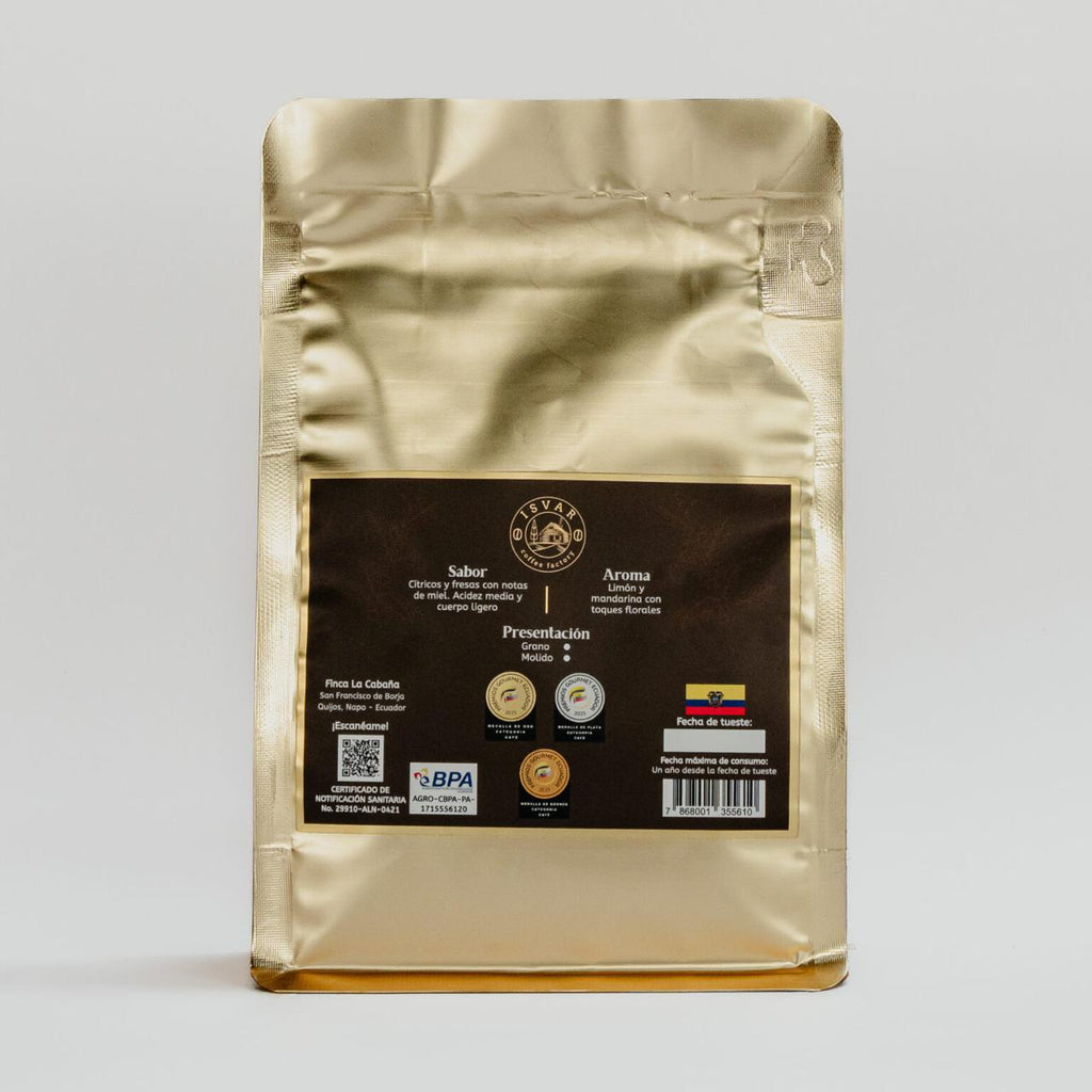 Café Geisha Ecuador 400g – Café de especialidad de Napo, finca La Cabaña
