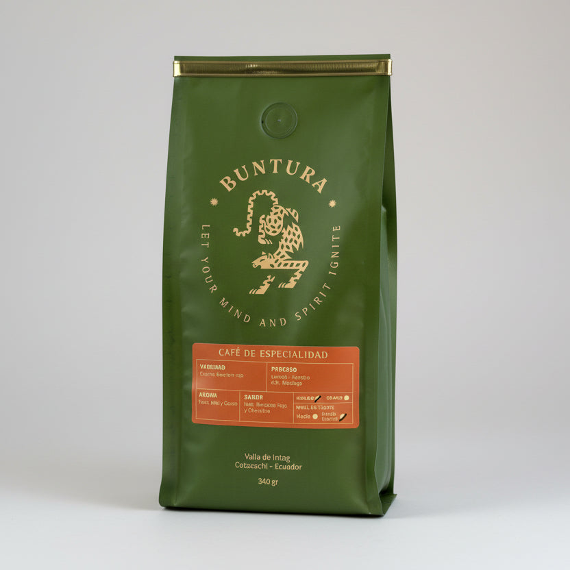 Café de Especialidad Blend Caturra Bourbon Buntura 340g - Vista frontal