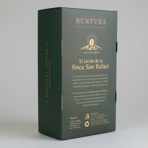 Café Catuaí Amarillo Natural Anaeróbico Buntura 250g - Vista lateral