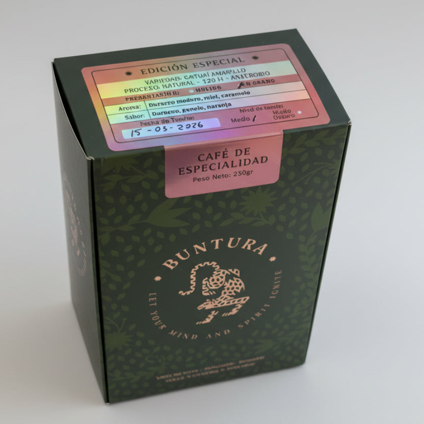 Empaque Café de Especialidad Buntura Edición Especial Intag Ecuador