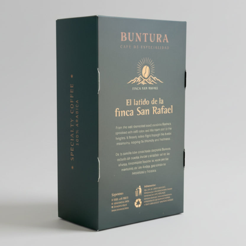 Café Villalobos Natural Anaeróbico Buntura 250g - Vista lateral