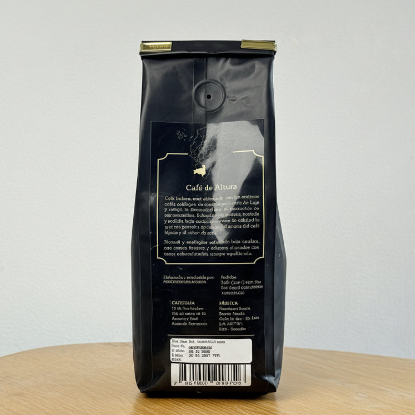 Bolsa de Café de Especialidad Afrutado 400g — café ecuatoriano de especialidad, origen Loja, ideal para métodos de filtrado