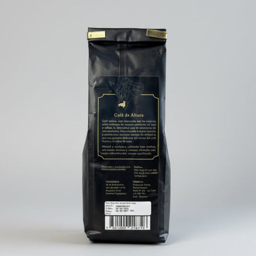 Bolsa de Café de Especialidad Floral 400g — café ecuatoriano de especialidad, origen Loja, ideal para métodos de filtrado como V60
