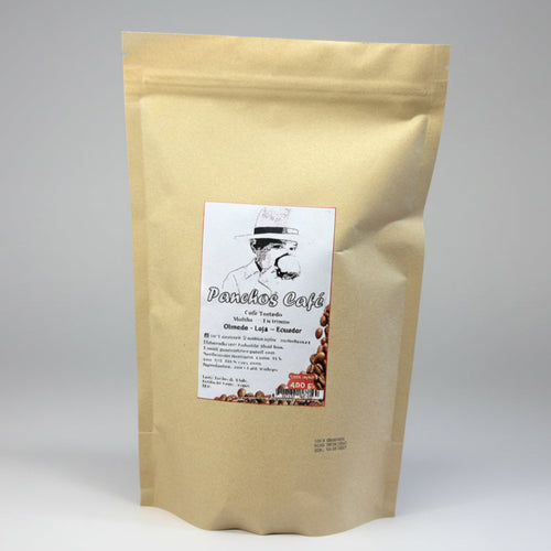 Panchos café es el café tradicional de la marca Papá Café de Loja, 400g. Ganadora de la Taza Dorada 2025.