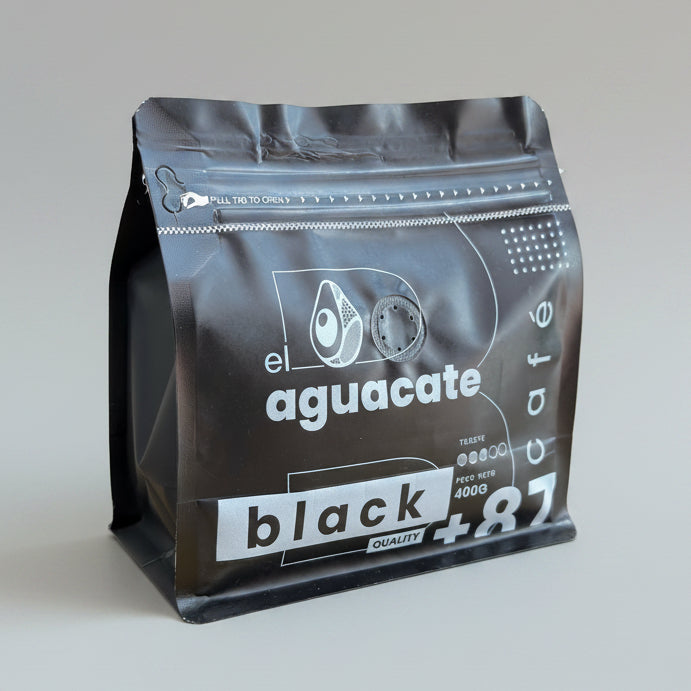 Café Finca El Aguacate Catuai Black 400g tueste medio, café ecuatoriano de especialidad de Loja Ecuador