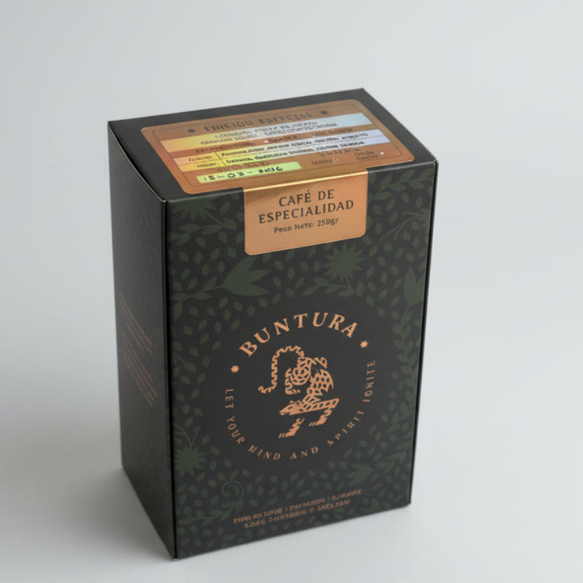 Empaque Café Typica Mejorado Honey Buntura 250g — Edición Especial Valle de Intag, Ecuador